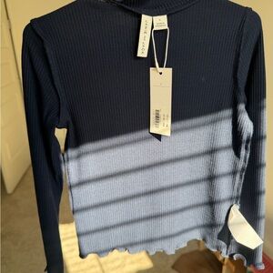 Janie and Jack Deep Blue Long Sleeve Tee